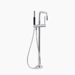 Kohler  Purist Floor-mount bath filler with handshower K-10129-4