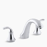 Kohler Forté Sculpted deck-mount bath faucet trim for high-flow valve, valve not included K-T10278-4-CP